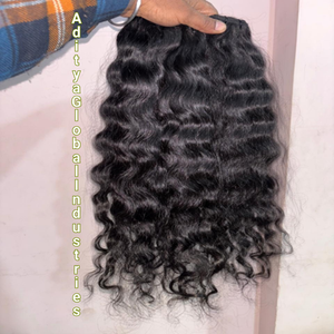 Extensiones de Cabello Humano Remy Indio de Primera Calidad, Rizado Natural, Doble Trama a Máquina, Crudo Sin Procesar, Todos los Colores Disponibles - Product Image 1
