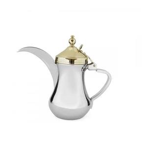 Designer Premium Silver Gold Design Dallah Premium Handmade Arabic <b>Coffee</b> Pot Elegant Table Decor Perfect For Weddings And <b>Gifts</b> - Product Image 3