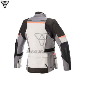 Veste de moto longue pour femme en textile, fournisseur OEM, coupe ergonomique, imperméable, homologuée CE - Product Image 2