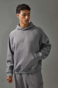 Conjuntos de chándal para hombre, ropa de calle, Sudadera con capucha cuadrada y pantalones de chándal para hombre, alta calidad, algodón pesado 100% de gran tamaño - Product Image 6