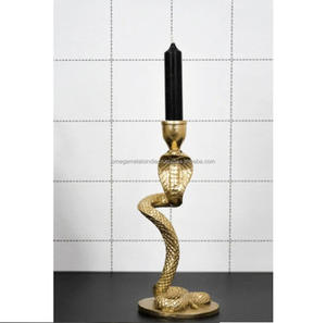 Bougeoir serpent de haute qualité en métal, 1 pièce, support de bougie pour décoration de la maison - Product Image 6