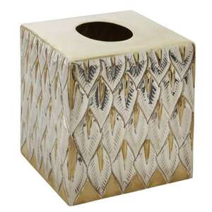 Ornate Antique Brass Tissue Holder With Detailed Craftsmanship & Bringing Classic Elegance and a Vintage Touch to Any Decor - Product Image 6