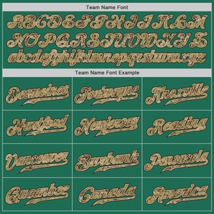 Maillots de basket-ball personnalisés Kelly Green Camo-Noir authentique Throwback équipe personnalisée cousue imprimé 100% Polyester respirant - Product Image 3