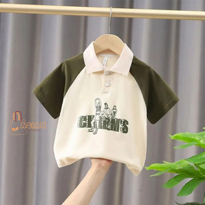 Camiseta Polo para Niños al por Mayor, de Alta Calidad, 180GSM, Tejido Suave de Poliéster/Algodón, Personalizable, Corte Holgado, Cuello Redondo, Informal - Product Image 1