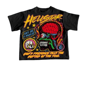 T-shirt personnalisé de qualité supérieure 100% coton 200G, coupe classique, col rond, impression sérigraphique, anti-boulochage, logo personnalisé, streetwear pour hommes - Product Image 1