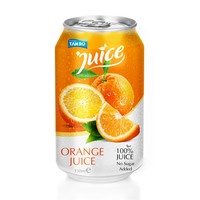 Vietnamese leverancier van 330ml blikjes 100% puur natuurlijk tropisch fruitpulp, gesteriliseerd, private label dranken, sinaasappel