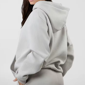 Women's Standard <b>Hoodie</b> Heavyweight Oversized Casual Hoody Anti-pilling 450g Fleece Custom Logo Autumn/Winter Wear - Product Image 4