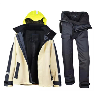 Chaqueta Impermeable y Pantalones de Peto para Hombre, Ropa de Navegación para Clima Adverso, Gran Venta - Product Image 4
