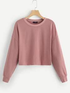 Sudaderas Cortas de Invierno para Mujer, de Poliéster/Algodón, Felpa, Transpirables, Ligeras, con Logotipo Frontal, Diferentes Colores y Diseños Disponibles - Product Image 2