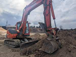 Mini-excavatrice Kubota KX080-3 2018 : performances robustes de 8 tonnes avec hydraulique avancée - Product Image 3