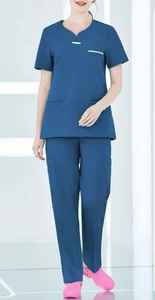 Uniformes de Enfermería Transpirables y Modernos para Mujer, con Logotipo Personalizado, Conjunto de Uniformes de Hospital para Verano - Product Image 3