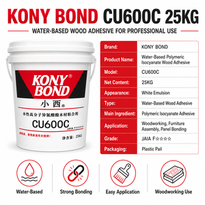 KONY <strong>BOND</strong> CU600C Water Based Wood Adhesive High Strength <strong>PVA</strong> Glue for Woodworking Furniture Panel Bonding - Product Image 5