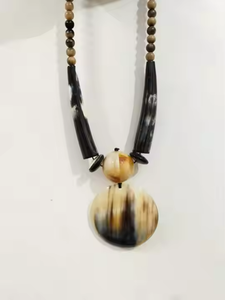 Handcrafted Angel Style <b>Resin</b> Necklace Glossy Polka Finish Hand Painted Jewelry <b>Gift</b> for Women of All Ages - Product Image 4