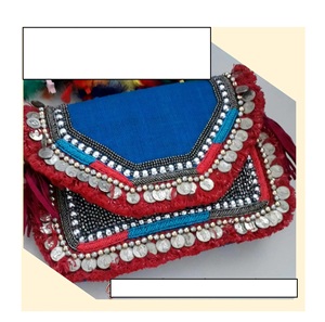 Diseñador de estilo bohemio indio para mujer, gran capacidad, hecho a mano, mensajero, compras de noche, bolso de mano, estilo bohemio con cuentas, venta al por mayor - Product Image 4