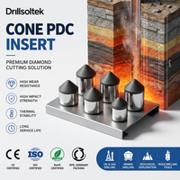 Конические алмазные вставки PDC Drillsoltek для буровых долот, производство OEM-поставок для нефтегазовой и горнодобывающей промышленности