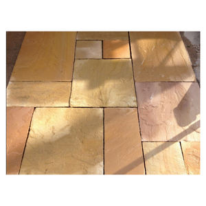 Diseño único de piedra arenisca amarilla Lalitpur para exteriores e interiores Cantidad a granel disponible - Product Image 1