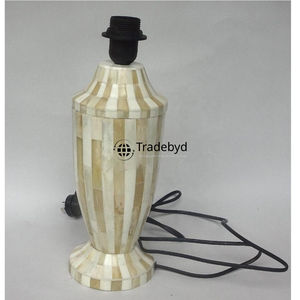 Elegante Lámpara de Mesa Decorativa Moderna con Incrustaciones de Hueso, LED E26 AC, Ecológica, Hecha a Mano para Sala de Estar, Tradebyd - Product Image 3