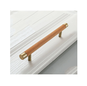 Manija con forma de puerta de madera, manija deslizante para baño y herrajes para gabinetes de cocina personalizados a la venta - Product Image 2