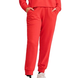 Nueva Llegada, Pantalones Deportivos de Moda para Mujer, Cómodos, Ajuste Regular, Cintura Elástica, Holgados, Gruesos, Cálidos para Invierno - Product Image 1