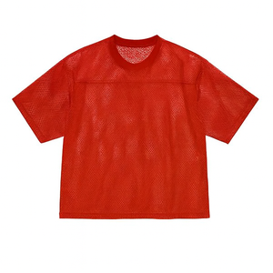 Maillot d'entraînement de football en maille Spandex/Polyester pour homme - Respirant, séchage rapide, protection UV UPF 50+, nom d'équipe personnalisé, grande taille, manches courtes - Product Image 6