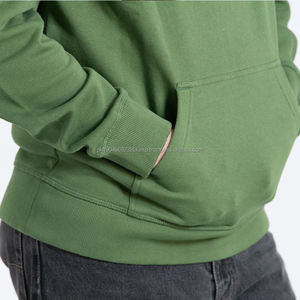 Sweat à capuche pour homme en coton biologique, sweat-shirts à capuche personnalisés en molleton biologique pour homme - Product Image 3