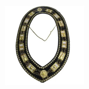 Diseño personalizado Grand Lodge Past Master Machine bordado masónico delantal insignias Material de tela - Product Image 4