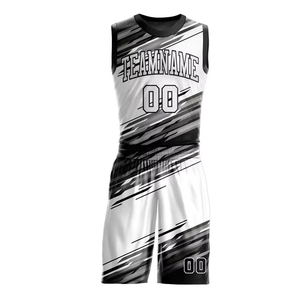 New Design Basketball Uniforms Hot Selling Basketball Wear Kids Quick Dry Sublimated Basketball Uniform Set - Product Image 2
