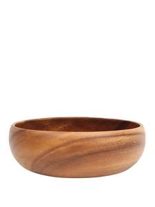 Handmade Acacia Wood Dough Bowl Set Artisan Crafted Eco-Friendly Wedding <b>Accessories</b> Packaged in Carton - Product Image 4