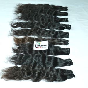 Extensions de cheveux humains vierges indiens 100% naturels, ondulés, non traités, couleur noire naturelle, donneur unique, extensions profondes - Product Image 3