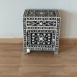 Consola con Incrustaciones de Hueso, Mesa Geométrica con Incrustaciones de Hueso - Product Image 4