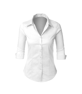 Camisa de mujer personalizada de moda de manga larga de negocios elegante apariencia informal - Product Image 5