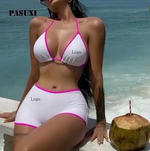 PASUXI Ensemble <span class=keywords><strong>de</strong></span> bikini <span class=keywords><strong>taille</strong></span> <span class=keywords><strong>haute</strong></span> pour <span class=keywords><strong>femme</strong></span> <span class=keywords><strong>Maillot</strong></span> <span class=keywords><strong>de</strong></span> <span class=keywords><strong>bain</strong></span> contrôle du ventre Short <span class=keywords><strong>de</strong></span> sport <span class=keywords><strong>2</strong></span> pièces <span class=keywords><strong>Maillot</strong></span> <span class=keywords><strong>de</strong></span> <span class=keywords><strong>bain</strong></span> à séchage rapide Vêtements <span class=keywords><strong>de</strong></span> plage rembourrés - Product Image 1