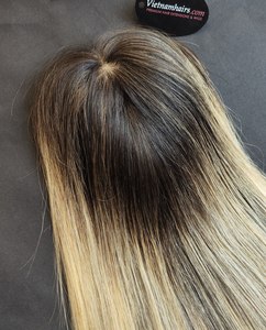 Venta caliente 2025 Topper atado a mano 100% virgen vietnamita recto Yaki cabello humano crudo cutícula completa precio al por mayor de alta calidad - Product Image 1