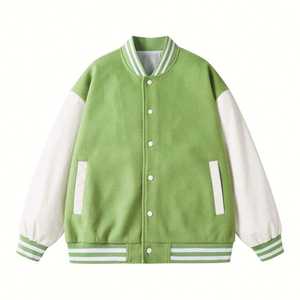 Blouson Bomber Varsity Femme Hiver 2025 Personnalisable Broderie Boutons Imperméable Respirant Doublure Polaire Teinte - Product Image 3