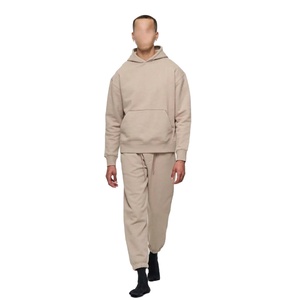 Conjunto de Sudadera con Capucha y Pantalones Deportivos Transpirables con Logotipo Personalizado de Otoño, para Hombre, de Felpa Francesa, Gruesa y Pesada, de Algodón Regular - Product Image 5