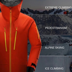 Veste d'hiver imperméable, respirante, isolante, coupe-vent, en softshell polaire, pour le ski et le snowboard, avec capuche, anti-UV - Product Image 6