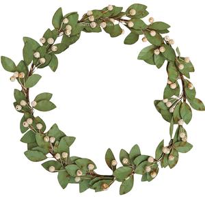 Guirlande de décoration de Noël guirlande de feuilles suspendues en métal galvanisé à la main pour les fêtes de Noël décor de vacances - Product Image 3