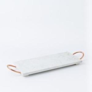 Bandeja para servir de resina con acabado liso estético vintage pintado a mano fuerte y práctico para servir con estilo - Product Image 4