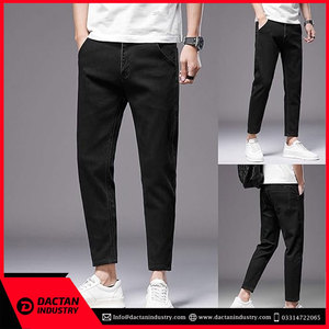 กางเกงยีนส์ขาตรงสไตล์คลาสสิกของผู้ชาย2024ใส่สบายผลิตจากโรงงานขนาดใหญ่พิเศษออกแบบได้ตามต้องการ - Product Image 6