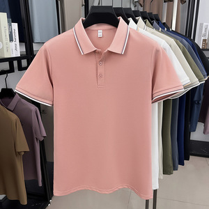 Camiseta Polo de manga corta de algodón fresco logotipo bordado personalizado liso para hombres camiseta en blanco camiseta Polo camisas polo - Product Image 1