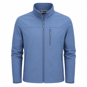 Veste coupe-vent de haute qualité à col montant, imperméable, légère, élégante, durable, confortable, en polyester, veste softshell d'hiver - Product Image 1