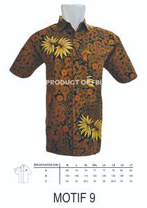 เสื้อเชิ้ตแขนสั้นสไตล์ซาฟารีผ้าฝ้ายแท้ 100% ยี่ห้อ ROMER Factory Wholesale Indonesia ลายบาติกสำหรับผู้ชาย คลาสสิก เป็นมิตรกับสิ่งแวดล้อม ป้องกันรอยยับ - Product Image 2