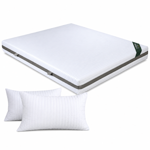 EVERGREENWEB Materasso in Memory Foam Durevole e Traspirante, Cuscino in Memory Incluso, Rivestimento Rimovibile e Lavabile, Altezza 18 cm, Made in Italy - Product Image 1