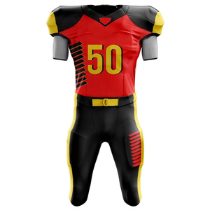 Meilleures ventes Nouveau design Vêtements d'entraînement pour le football Imprimé Respirant Logo personnalisé Vêtements de sport Maillot de football américain - Product Image 5