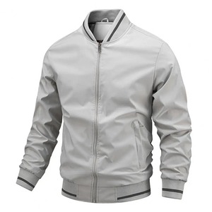Blouson d'aviateur à fermeture éclair pour hommes vêtements de ville décontractés Hip Hop Slim Fit manteaux pour hommes vêtements de haute qualité à la mode pour hommes - Product Image 2