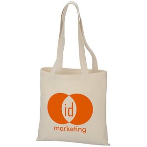 Bolsa de Mano Plana de Algodón de 7 Oz, 13.5x13.5 Pulgadas, Reciclable, con Asas Dobles, Ecológica, Reutilizable, para Compras, Venta al Por Mayor, OEM - Product Image 1