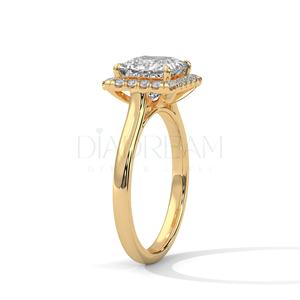 Venta caliente Compromiso Boda Unisex 925 Anillo de plata esterlina Leb Grown Diamond Jewelry Anillo de alta calidad - Product Image 4