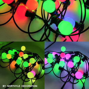 DMX có thể điều khiển <span class=keywords><strong>RGB</strong></span>/RGBW IC <span class=keywords><strong>LED</strong></span> Festoon chuỗi ánh sáng IP65 không thấm nước ngoài trời nhiều màu chuỗi đèn cho cây giáng sinh đám cưới - Product Image 3