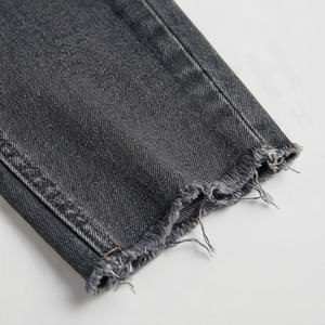 Nouveauté Ensemble veste et pantalon en jean pour femme, décontracté, lavé, coupe slim, design personnalisé, vente en gros, ensemble en jean pour femme, streetwear tendance - Product Image 6