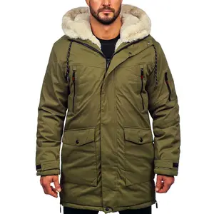 Chaqueta de invierno para hombre Variaciones de color de invierno Chaqueta de bombardero cálida Abrigo de invierno acolchado Chaqueta de plumón de piel sintética Jack ligero - Product Image 1